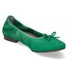 Tamaris Damen Ballerinas Grün Rauleder Größe: 36 Produktbild-Vorschau 5
