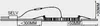 Diagram showing installation dimensions for a ceiling light. Produktbild-Vorschau