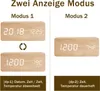 Tischuhr aus Holz – Digitaler LED-Wecker – Standuhr mit Produktbild-Vorschau 2