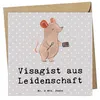 Mr. & Mrs. Panda Klappkarte Visagist Leidenschaft - Grau Produktbild-Vorschau 1