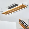 Volano »Volano« dimmbare Deckenlampe aus dunklem Holz und Produktbild-Vorschau 2