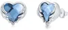 Ohrringe 925 Sterling Silber Kristall Engelsflügel Produktbild-Vorschau 1