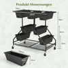 COSTWAY Support pour fleurs Escalier pour fleurs avec bacs Voir les images du produit 3