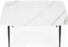 HALMAR Tisch weiß schwarz MDF-Platte Stahl Glas 70cm x Produktbild-Vorschau 4