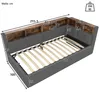 Stauraumbett mit LED-Beleuchtung, Lattenrost, Stauraum, Produktbild-Vorschau 9