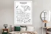 MuchoWow® Poster Stadtplan - Schwarz und weiß - Amsterdam Produktbild-Vorschau 4