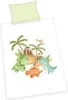 A children's duvet cover and pillowcase set with a dinosaur theme. Náhled obrázku produktu