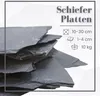 Aquarium Natursteine Schieferplatten Deko schwarz grau 10 Produktbild-Vorschau 2