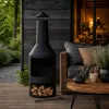 Piec ogrodowy z kominem BBQ Collection 44,5 x 44,5 x 134 cm Podgląd zdjęcia produktu 9