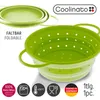 Coolinato faltbares Silikon-Sieb 24 cm grün Produktbild-Vorschau 2