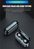 A pair of wireless earbuds in their charging case, with marketing text overlay. Produktbild-Vorschau