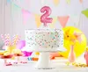 Kuchendeko, mini palloncino in lamina rosa, numero 2 Anteprima dell’immagine prodotto 2