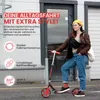Habib Kickroller mit 205mm XXL Rädern | Klappbar: Rot Produktbild-Vorschau 5