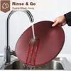 Tischset 6er-Set rund, PolyurethanKunstleder, wasserdicht, Produktbild-Vorschau 7