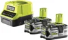 Ryobi 5133003364 - Pack mit 1 Stunde Ladegerät + 2 Li-Ion Produktbild-Vorschau 2