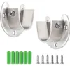 INF Garderobestangbeugels van roestvrij staal, 2-pack Productafbeelding-voorbeeld 1