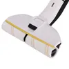 Close-up of a white cleaning roller brush attachment for a floor cleaner. Produktbild-Vorschau