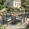 Merax Garten-Essgruppe 6 Personen aus Verzinktes Eisen, Produktbild-Vorschau 1