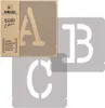Alphabet Malschablonen Set 42 Stück, 7 cm Buchstaben & Produktbild-Vorschau 1