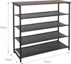 Relaxdays Schuhregal, HBT: 75x75x30 cm, 4 Vliesebenen für Produktbild-Vorschau 4