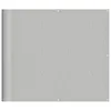 A light gray balcony privacy screen is shown flat against a light gray background. Voir les images du produit