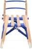 vidaXL Klappschlitten mit Rückenlehne 110 cm Sperrholz Produktbild-Vorschau 1
