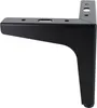 4x Möbelfuß Sofafuß Vitrinenfuß Schwarz Matt – 13,5cm Stahl Produktbild-Vorschau 2