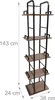 Relaxdays Standregal, HxBxT: 143 x 38 x 24 cm, 5 offene Produktbild-Vorschau 4