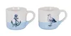 2er Set Tassen Anker Möwe 350ml Steingut Kaffeetasse Becher Produktbild-Vorschau 1