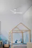 Energiespar Deckenventilator mit Fernbedienung Sfera S Weiß Produktbild-Vorschau 2