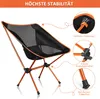 Campingstuhl Faltbar Strandstuhl Anglerstuhl Radreisen 900g Produktbild-Vorschau 5