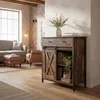 Relaxdays 4052025847845, 2 drzw., 1 pół., Brązowy, Czarny, Podgląd zdjęcia produktu 5