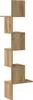 A tall, narrow, zig-zag shaped shelf unit made of wood-like material. Náhled obrázku produktu
