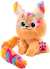 A colorful, fluffy toy creature with large eyes and ears, sitting on a white background. Voir les images du produit