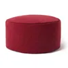 A red pouf is shown against a white background. Produktbild-Vorschau