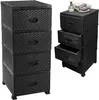 Deco4Home Komoda Plastikowa | 4 Szuflady | 38x45x90 cm | Podgląd zdjęcia produktu 1