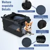 A dog in a carrier with feature callouts. Anteprima dell’immagine prodotto