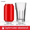 Trinkgläser 270 ml SET 12 Stk. transparent Wassergläser Produktbild-Vorschau 3