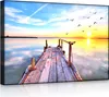 lightbox multicolor | LED Wandbild | Steg mit Möwen bei Produktbild-Vorschau 1