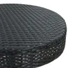 Gartentisch Schwarz 60,5x106 cm Poly Rattan Produktbild-Vorschau 4