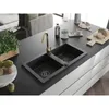 Mexen Mario 2-Becken-Granitspüle mit Mischbatterie Telma, Produktbild-Vorschau 2