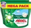 The image shows the front packaging of Ariel Allin1 Pods for sensitive skin. Produktbild-Vorschau