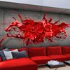 Vlies Fototapete - Red Ink Blot 300x210 cm Abstrakt Produktbild-Vorschau 2