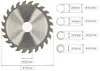 KOTARBAU® Lama in metallo duro per il taglio del legno 24 Anteprima dell’immagine prodotto 2