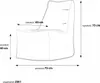Ecopuf Solid Outdoor Sitzsack wasserfest für Garten, Balkon Produktbild-Vorschau 2