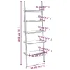 The Living Store Leiterregal mit 5 Böden Dunkelbraun und Produktbild-Vorschau 8