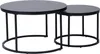 Two black nesting coffee tables on a white background. Náhľad obrázku produktu
