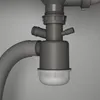 SONNI Breite Seite quadratisches Spülbecken 70 x 45 x 24,5 Produktbild-Vorschau 11