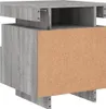 vidaXL Comodini con luci a LED, set da 2 pezzi, grigio Anteprima dell’immagine prodotto 11