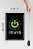 Holzschild Hinweis 30x20cm Power Taste Wanddeko Produktbild-Vorschau 6